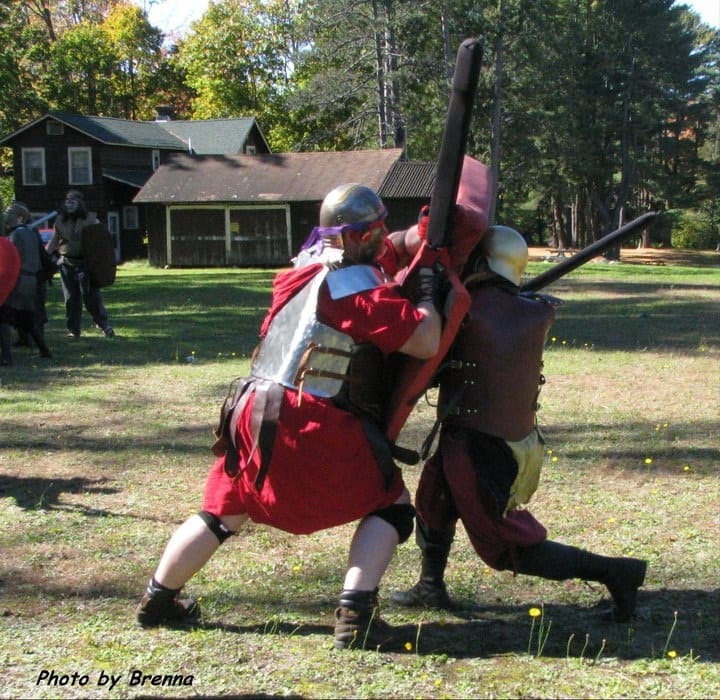 Boffer combat on the field