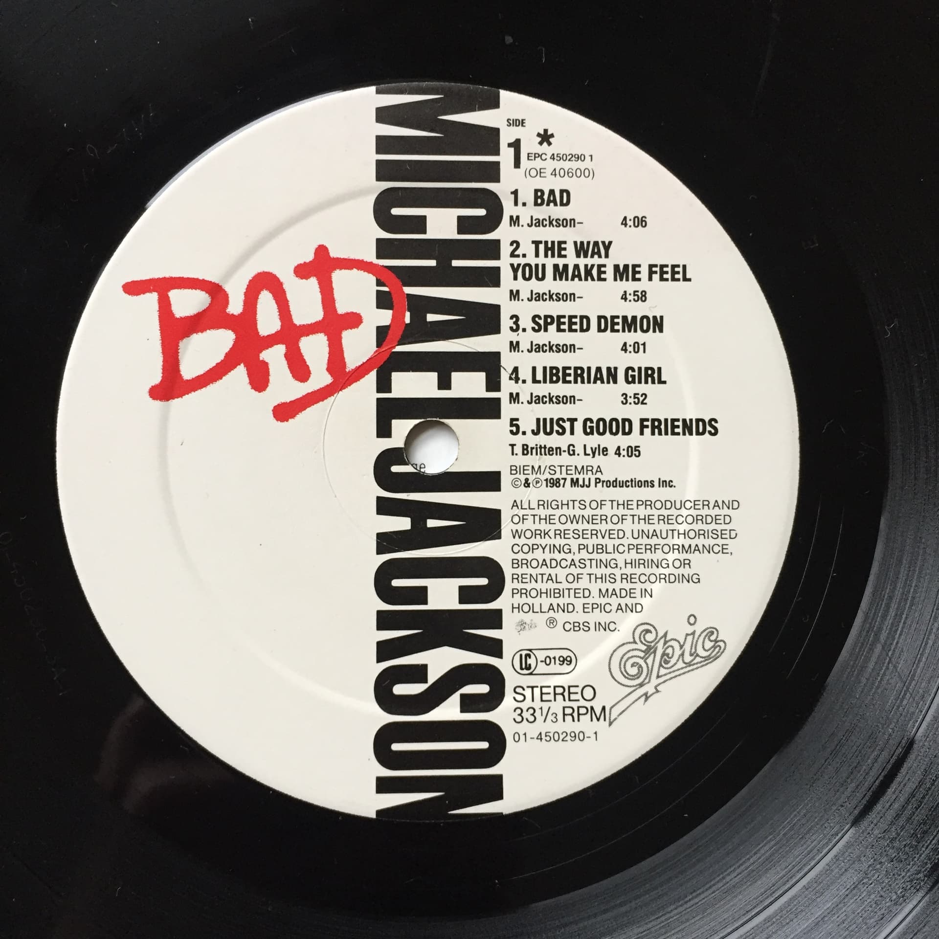 The "Bad" LP
