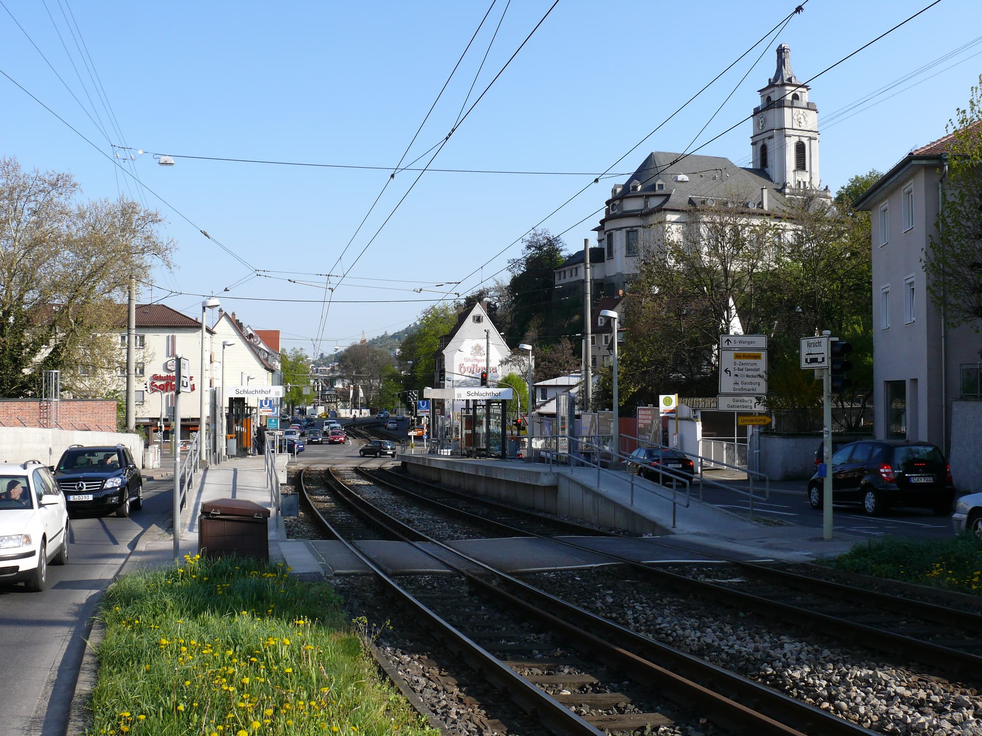 The "Schlachthof" tram stop