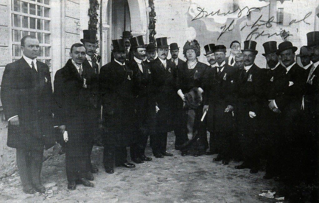 A delegation of Italo-Albanians in Durrës