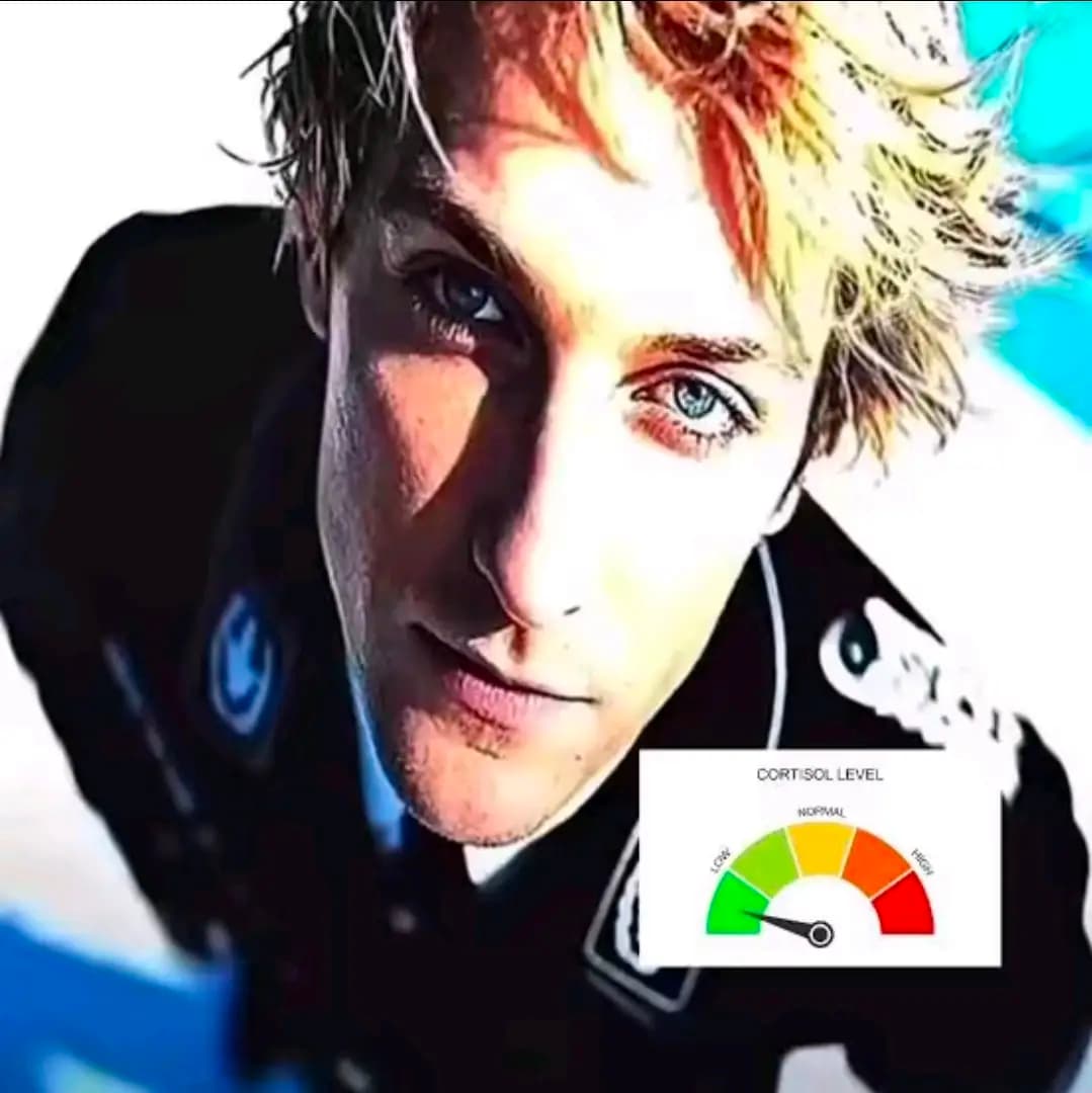 Logan Paul cortisol-level gauge edit