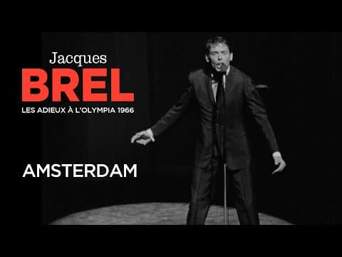 Jacques Brel — "Amsterdam" (live)