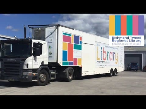 Inside a mobile library