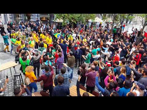 Brazil's samba drums and yellow shirts