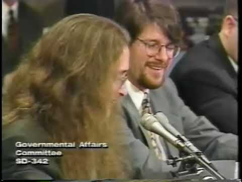 The L0pht hackers testify before the US Senate, 1998