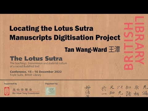 Digitising the Lotus Sutra manuscripts