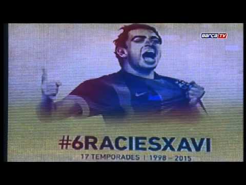 Camp Nou says goodbye to Xavi