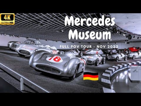 Mercedes Museum in Stuttgart 🇩🇪 - Full POV tour in 4k.