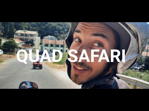 Pink Palace Quad safari tour in Corfu island