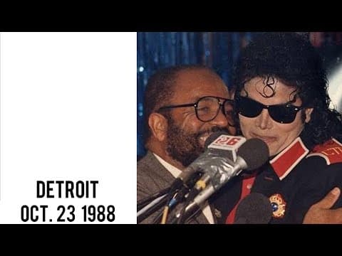 Michael Jackson's Detroit Grand Prix press conference