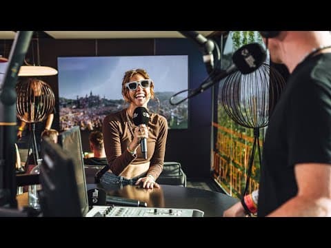 LP Giobbi at the One World Radio studio I Tomorrowland Belgium 2023
