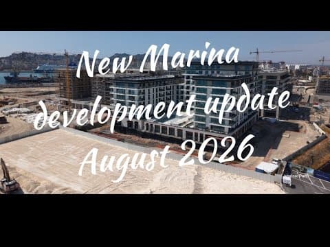 Durres Marina Luxury apartments Construction update August 2026 Albania 4K