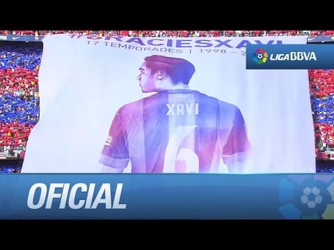 Último partido de Xavi en La Liga con el FC Barcelona