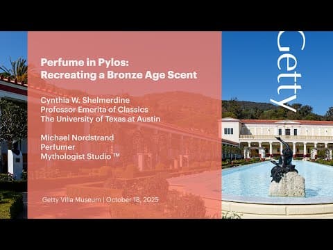 Bronze Age Aromatics: Perfume at Pylos