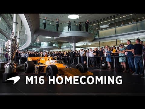 Johnny Rutherford brings home the McLaren M16 IndyCar