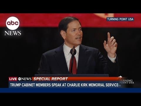 Secretary of State Marco Rubio's memorial address