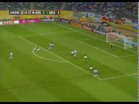 Maxi Rodríguez's extra-time volley vs Mexico
