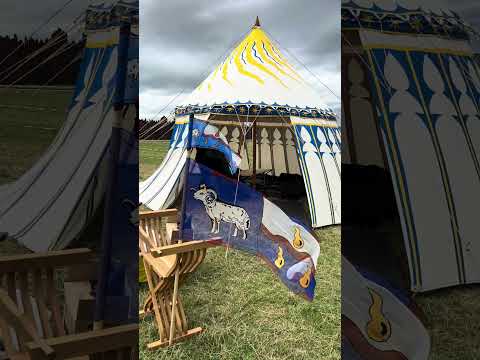 Setting up our tent at Drachenfest