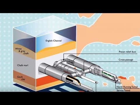 Channel Tunnel: three parallel bores