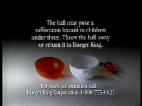Burger King Pokémon ball recall commercial (1999)