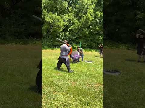 "Battle of the turtles!" (LARP shield wall)