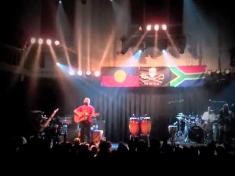 Artist Xavier Rudd sending a message to our crew members