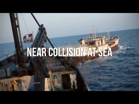Near Collision at Sea