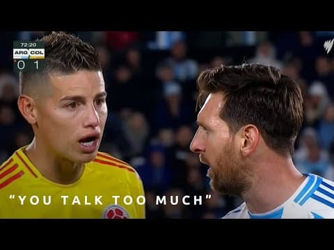 Messi and James square up in the qualifiers