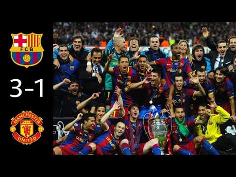 Barcelona 3-1 Manchester united UCL Final Wembley arena 2011/2012