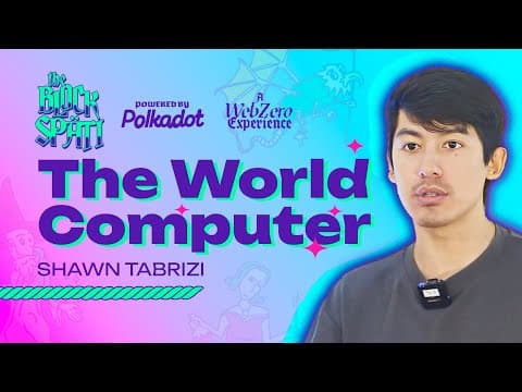 Shawn Tabrizi -The World's Computer at The Polkadot Blockspäti Berlin