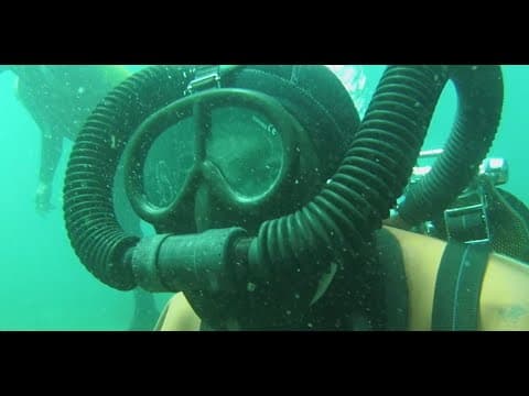 Reportage France 3 plongée vintage diving Cousteau