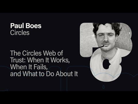 The Cirles Web of Trust: When it Works, When it Fails, and What to Do About it - Paul