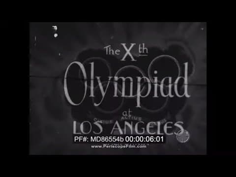 1932 LA Olympics — track & field (silent newsreel)