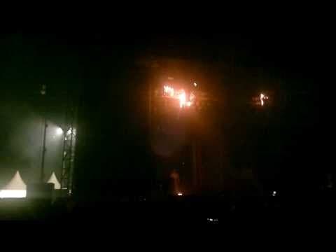 Reggae Geel 2013 Mainstage on Fire