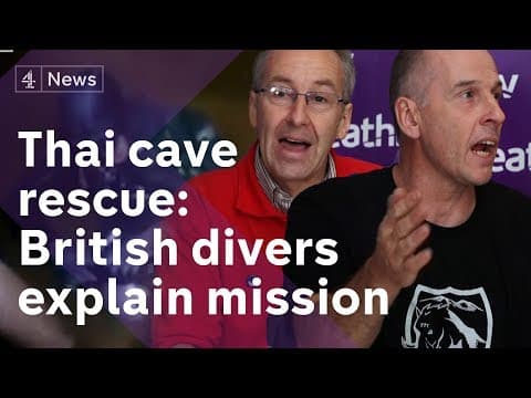 British divers explain the Tham Luang rescue