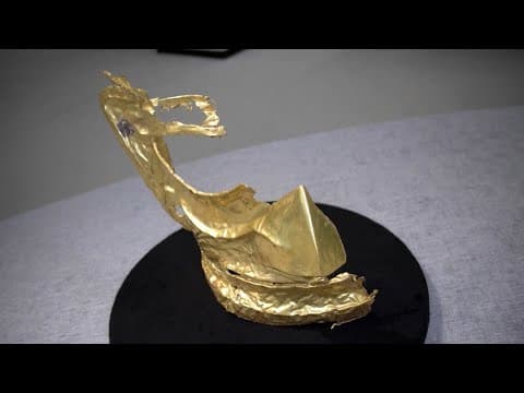A gold mask emerges at Sanxingdui