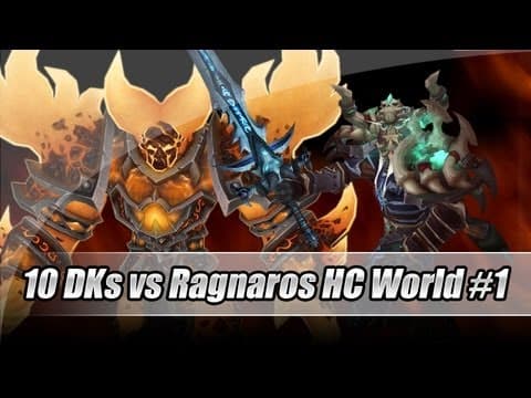 Ten death knights against heroic Ragnaros