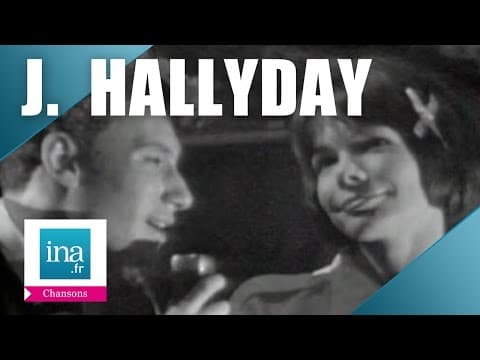 Johnny Hallyday sings Retiens la nuit on French television