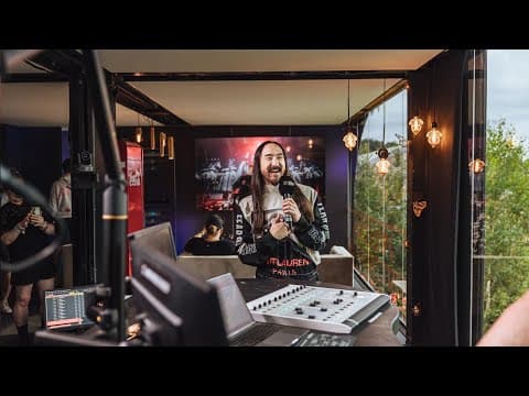 Steve Aoki at the One World Radio studio | Tomorrowland Belgium 2024