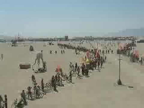 Skydiving into Burning Man 2002