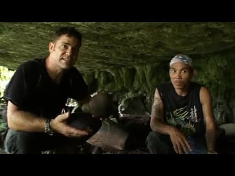 Cave exploration in Borneo