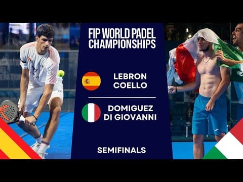 PURE QUALITY! | Lebron/Coello VS Dominguez/Di Giovanni | WORLD PADEL CHAMPIONSHIPS 2024…