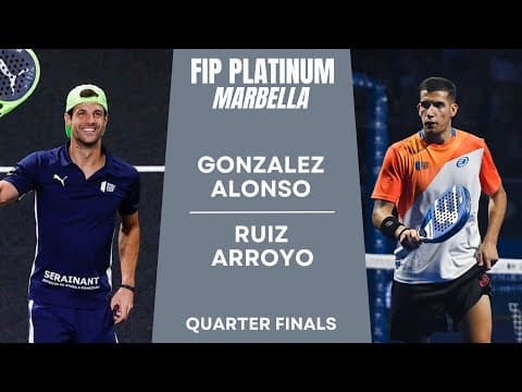 VERY SOLID | Momo Gonzalez/Alonso VS Ruiz/Arroyo | FIP PLATINUM MARBELLA | Quarter Finals