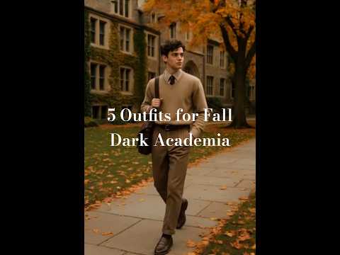 Dark-academia fall outfits