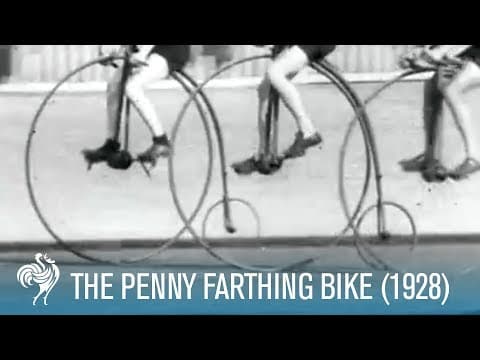 The Penny Farthing Bike Race (1928) | British Pathé