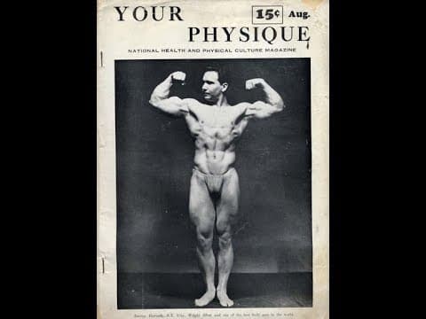 Joe Weider, The Master Blaster's first magazine, Your Physique Aug 1940