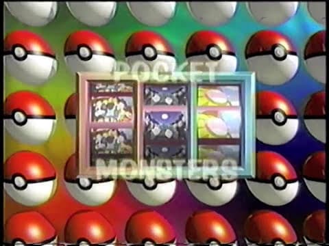 Pocket Monsters VHS volumes 1-3 commercial (1998)