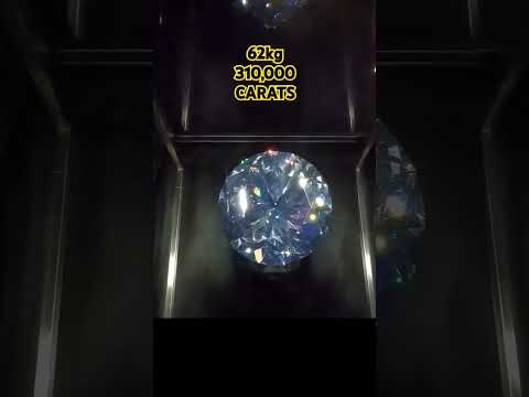A 310,000-carat crystal with 100 facets