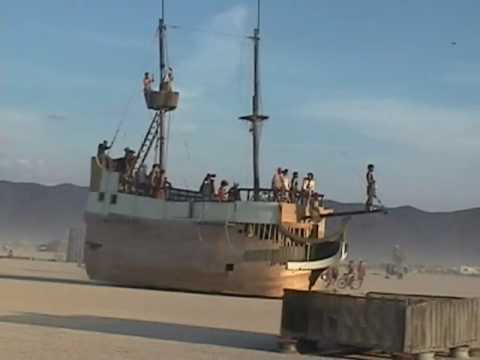 Art Cars at Burning Man 2002