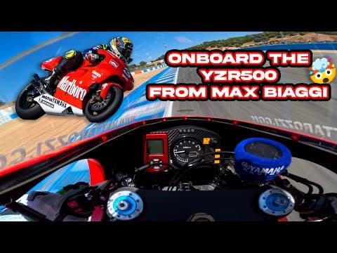 Canepa Onboard the Yamaha YZR500 from Max Biaggi!! - Insta360 AcePro